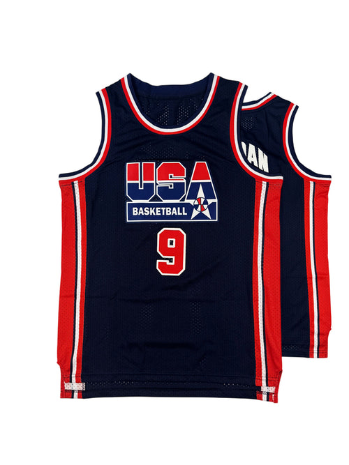 Men's Basketball JERSEY USA 9  Big Logo Four Pockets Zipper Sewing Embroidery Outdoor Sports Beach Pants Training Fitness Lightweight Breathable Black White Blue 2025 New Style