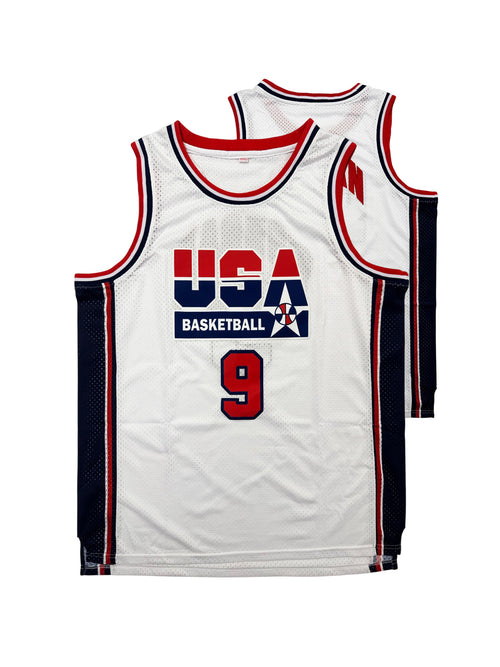 Men's Basketball JERSEY USA 9  Big Logo Four Pockets Zipper Sewing Embroidery Outdoor Sports Beach Pants Training Fitness Lightweight Breathable Black White Blue 2025 New Style